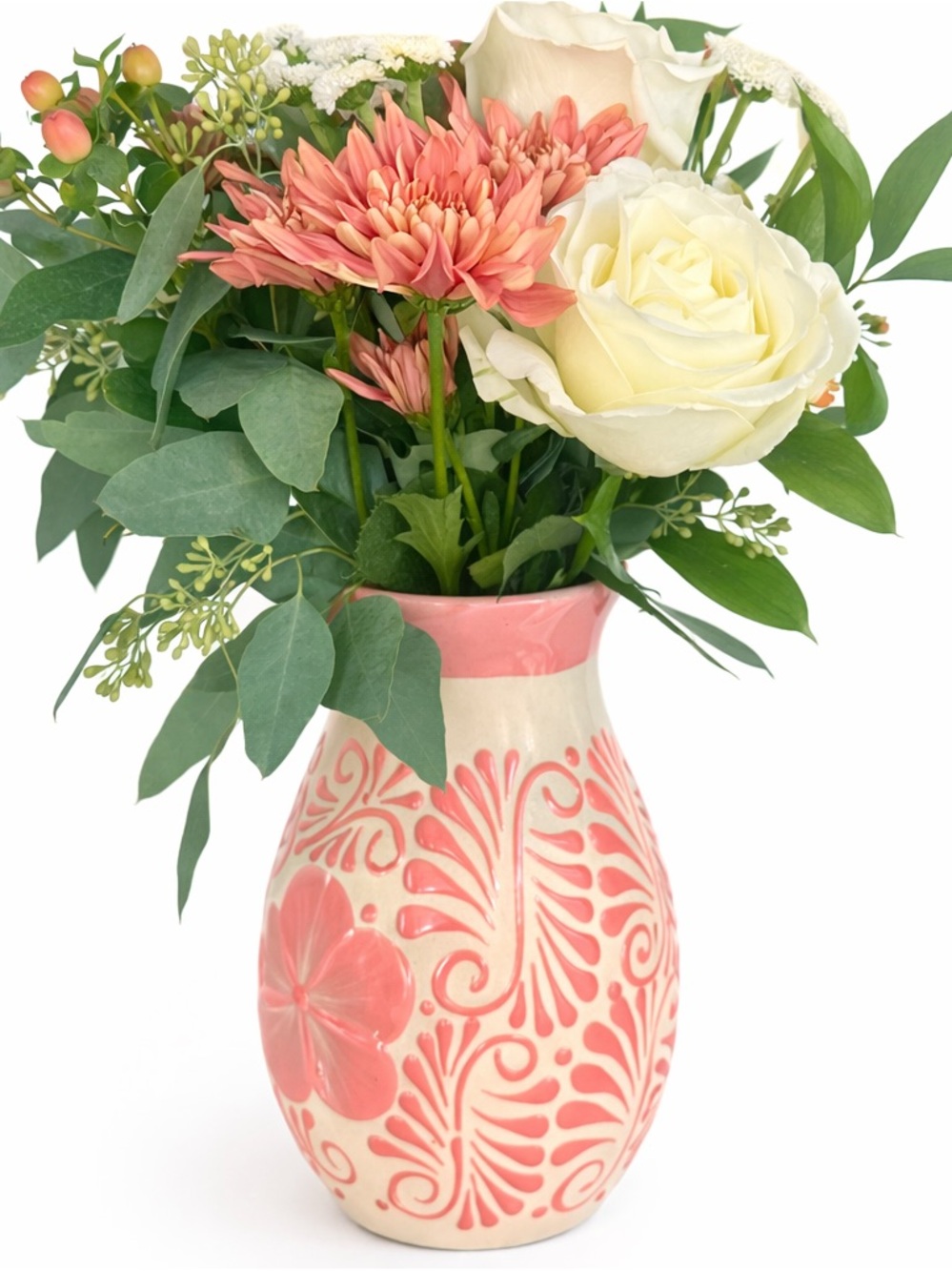 Pink Floral Vase / each vase is $50